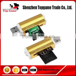 2.0 USB Interface and SM Card ,MMC Card,SD Card,XD Card ,CF Card LighterType Card Reader thumbnail-2