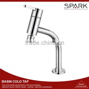 Universal Deck Mounted Pillar Bathroom Brass Basin Water Cold SPARK Brand thumbnail-1