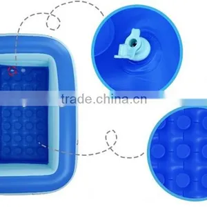 6P Material Square Green Pool Inflatable Pool Plastic Pool for Baby thumbnail-5