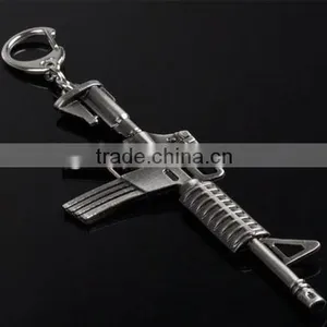 Antique Finish Souvenir Metal Gun Keychain For Sale thumbnail-3