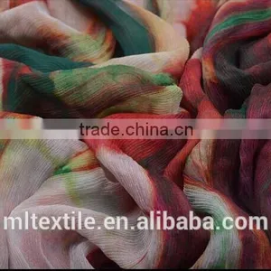 Woven Silk Chiffon Fabrics 100% Natural Printed Silk Chiffon Fabric thumbnail-2