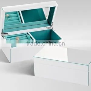 Luxury Wood Piano Glossy Lacquer Finished Handmade Wooden Box Wooden Jewelry Box Wooden Accessories Box thumbnail-1