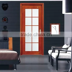 100% Solid Wood Simple Design for Wood Bedroom Door Glass With Compeitive Price thumbnail-3