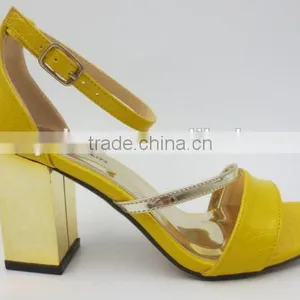 Latest New High Class Middle Heel Ankle Strap Buckle Women Sandals thumbnail-1