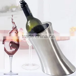 Custom Small Stainless Steel Ice Bucket and Tongs- Double Wall Beer Ice Bucket With Opener Wholesale thumbnail-5
