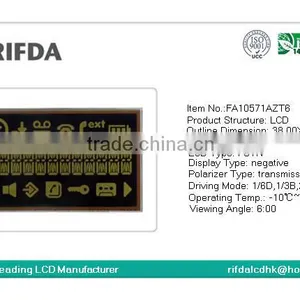High Quality FSTN 12 Digit 14 Segment Thin Cog Lcd Display Module thumbnail-2
