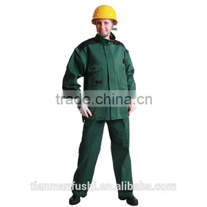 2015 Quality Green Workwear Suit For Women Custom Cheap Factory Uniforms Woking Clothes thumbnail-1