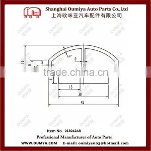 Supply High Quality Truck Container Door Strip / Rubber Strips / Seals From China Factory 013042AR thumbnail-2