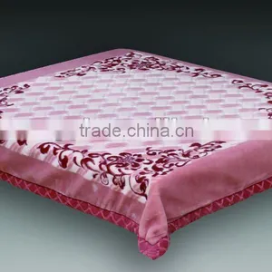 100% Polyester Printed and Special Carving Raschel Blanket 5kg thumbnail-1