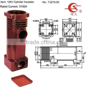 TJZ10-05 Epoxy Resin Bushing Insulator for MV Switchgear thumbnail-1