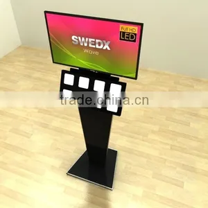 Swdex Wave 50 Inches Remote Control Advertising Display Kiosk Stand 4K Tough Panel DIgital Signage thumbnail-1