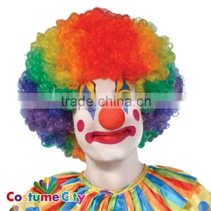 Affordable Afro Clown Hair Football Fan Adult Child Costume Curly Wig UR thumbnail-5