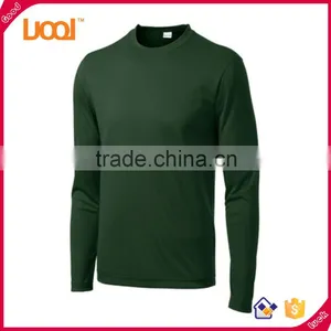 2016 Guangzhou Luoqi Plain Dye Dry Fit T-shirt/summer Fashion Long Sleeve O-neck Tshirt/custom Man Running Gym t Shirt Quality Choice thumbnail-6
