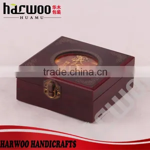 Black Lacquer Finish Luxury Wooden Box With Lock thumbnail-4