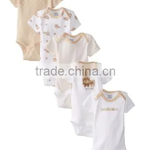 Custom Unisex Cotton Newborn Baby Five-pack Variety Onesie Quality Choice thumbnail-3