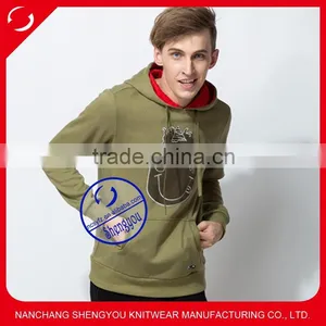 Custom 65 Cotton 35 Polyester Cheap Fleece Hoodie With Printing thumbnail-1
