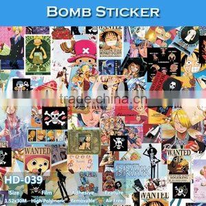 HD-041 CARLIKE Air Bubble Free Decorative Car Vinyl Hello Kitty Bomb Sticker thumbnail-4