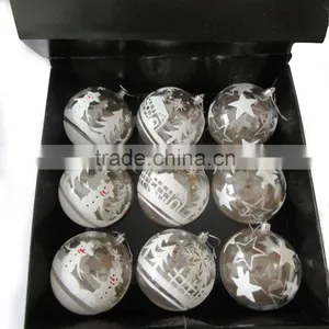 2016 New Design Decorative Transparent Plastic Xmas Ball in PDQ thumbnail-3