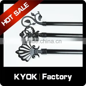 KYOK High Quality Cheapest Black Curtain Rod Set thumbnail-4