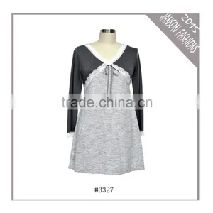 Hot New Design Woman Cotton Sleepwear With Lace thumbnail-1