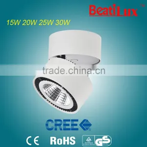 Classical Design 15W 30W LED COB Surface Mounted Down Light Adjustable&Rotatable CE ROHS TUV Zhongshan Factory thumbnail-1