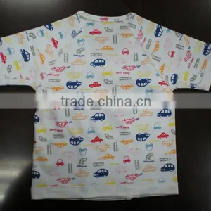 2016 High Quality Pure Cotton Interlock Kimono Shirts for New Born Baby thumbnail-1