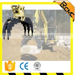 Hydraulic Mechanical Excavator Rotating Grapple for Grabbing Waste Metals Quality Choice thumbnail-1