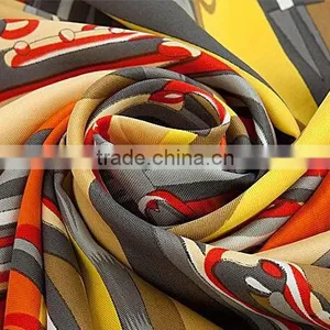 Gometry Dsign for 100% Silk Square Scarf thumbnail-5