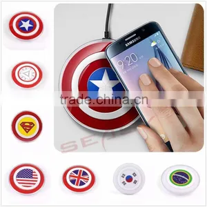 New Seven Pattern Flag QI Wireless Charger Charging Pad for Samsung Galaxy S6S6Edge thumbnail-1