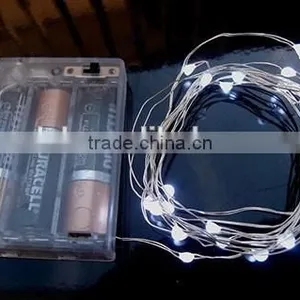 AA Battery Operated Cooper Wire LED Fairy Light-Blue thumbnail-2