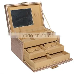 2015 Luxury Fashion Multi-functional Leather Dressing Box With Fish Scales thumbnail-3