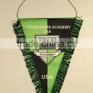 Printed Pennant With Colored Fringe thumbnail-1