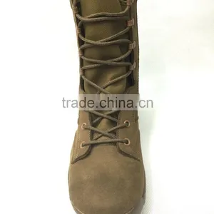 Yiwu Army Lightweight Leather Tan Fashion Tactical Military Combat Boots thumbnail-2