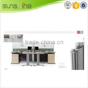 Standard Size of Workstation Furniture 4 Person Office Workstation High Quality Wooden Good Design Office Partition thumbnail-2