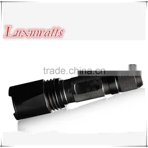 China Factory Direct Sales Zoomable Led Rechargeable Flashlight With 18650 Battery Back up thumbnail-1
