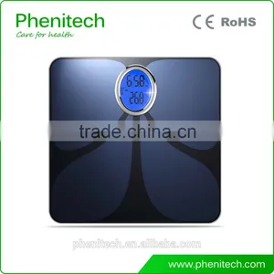 Bluetooth 6mm Tempered Glass Body Fat Scale 325*325*29 Mm Overload Indication thumbnail-2