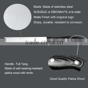Hot Sale Wooden Handle Boning Knife With Cheap Price thumbnail-2