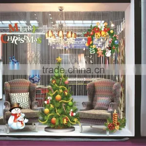 Happy Christmas Santa Claus Words Wall Sticker Home Decoration Chirstmas Party Window No Glue Static Stickers Decoration Supplier's Choice thumbnail-2