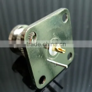 RF Coaxial Connector BNC Male 4-hole Panel Mount thumbnail-3