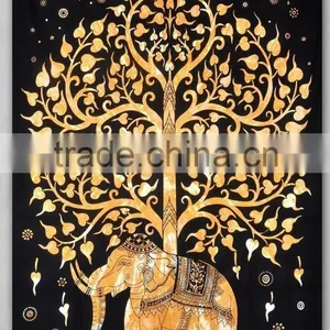 Wall Decor Indian Tapestry Mandala Home Decor Hippie Tapestry Bohemian Mandala Tapestries Wholesaler Small Tapestry Indian thumbnail-1