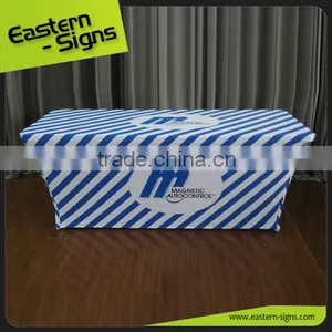 Trade Show Advertising Transfer Printing Polyester Full Color Table Cloth thumbnail-5