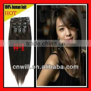 Hot Sale Pretty Gold 30 Inch Human Hair Extensions Clip in Human Hair Clip in Hair thumbnail-6