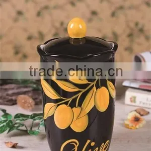 Manufacture Type Handpainted Ceramic Kitchen Spice Canister thumbnail-1