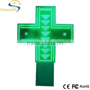 Shenzhen Good Quality Double Side Led Cross Led Cross Edit Software Sign for Pharmacy Outdoor thumbnail-4