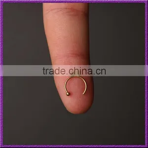 Unique 316L Best-selling Gold Plated Body Jewelry Nose Stud Piercing thumbnail-3