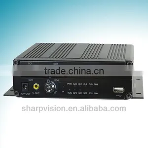 H.264 Compression High Video Quality 4CH Bus Dvr thumbnail-1
