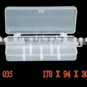 Transparent Plastic Fishing Lure Bait Tackle Storage Box thumbnail-1