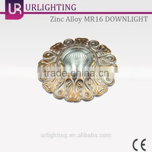 Zinc Alloy LED Cob Ceiling Downlight Gold+Silver MR 16 thumbnail-1