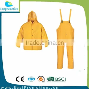 Men's Yellow Outdoor Rainproof Rainsuit Jacket and Pant thumbnail-1
