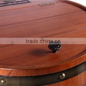 Carved Logo Design Wood Refrigerator Cabinet 48volume Thermoelectric Wine Refrigerator thumbnail-5